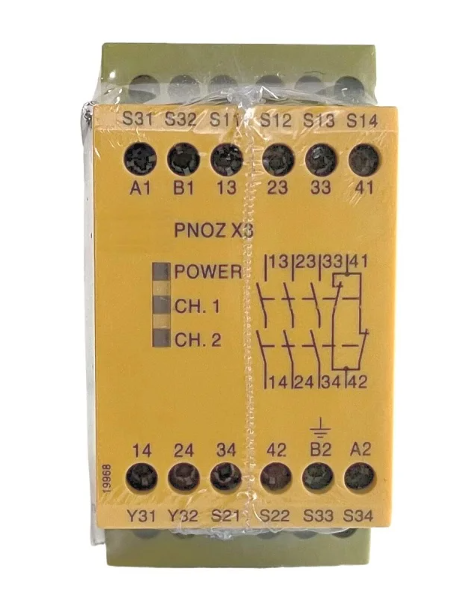 New Original Pilz PNOZ X3 774319 Safety Relay Module 24VDC 240VAC 3n/o 1n/c 1so