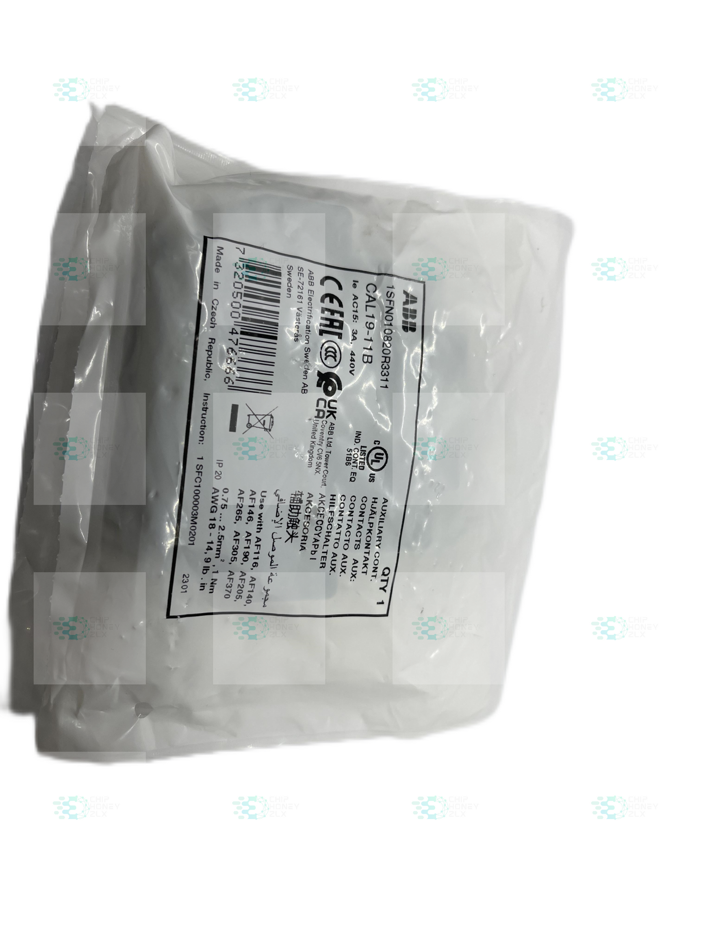 1SFN010820R3311 CAL19-11B Contactor accessories (original)ABB