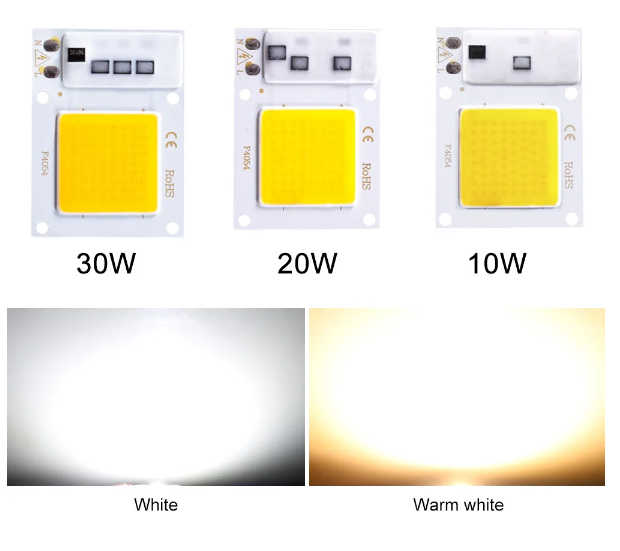 F4054 LED Chip10W 20W 30W AC 220V 110v Smart COB lamp Bead No Need Driver for Flood Light Spotlight Outdoor Chip Lamp DIY Lighting